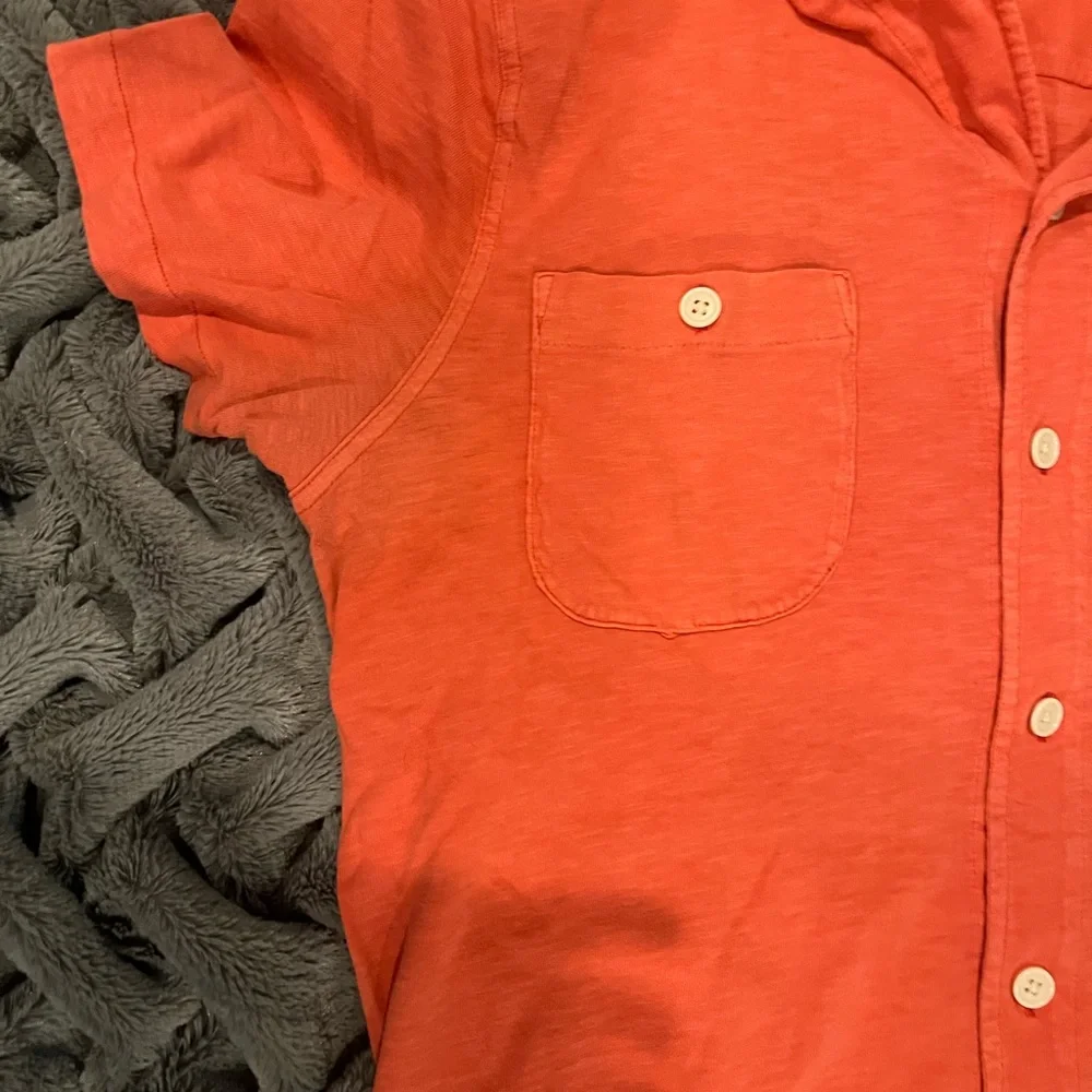 J. Crew Garment Dyed Button Up Pocket Shirt Size XL